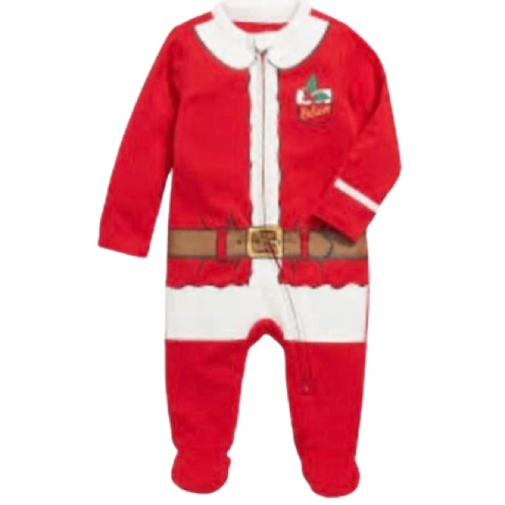 NWT- Baby Christmas Sleep & Play 2-Way-Zip Footed One-Piece for Baby